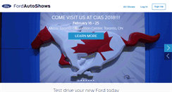 Desktop Screenshot of fordautoshows.com
