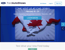 Tablet Screenshot of fordautoshows.com